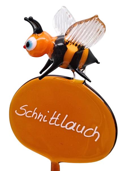 Kräuterstecker mit Biene / Schnittlauch